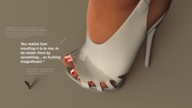 toes high_heels story shrunken_man mistress set red_nails submission digital_render pixaliant uptown_girl