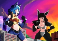 drawing giantess pokemon city color lucario collinsj12 mightyena