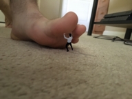 feet male shrunken_man toe_crush carpet imminent_crush playstation