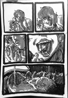 nude vore size_difference comic monochrome handheld shrinking shrunken_man inside_mouth source_needed draft