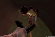vore digestion stomach shrunken_woman inside_stomach point_of_view stomach_acid digital_render madamemaeve
