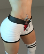 insertion barefoot socks short_shorts shrunken_man standing trapped_inside digital_render dofus59