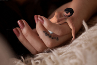 gentle sleeping finger love hand shrunken_man manicure starkadhr