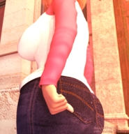 micro butt jeans jetslasher stuck_to_butt digital_render