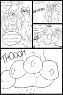 drawing micro furry wings comic large_breasts paws unaware giantesses multiple_victims sparky_the_chu imminent_crush