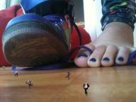 collage micro barefoot shrunken_men running imminent_crush blue_nails mcflyonthewall