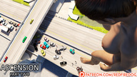 giantess nude city barefoot brunette looking_down vehicles raised_foot looking_at_tiny redfiredog digital_render