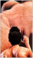 nipples nude pussy black_hair low_angle shrunken_man point_of_view digital_render hoven4