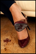 collage feet high_heels shoes blood foot_crush shrunken_man cruel digital_render starkadhr