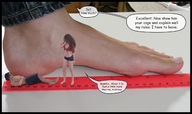 feet barefoot slave shrunken_woman shrunken_man dialogue starkadhr measurement