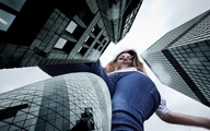 giantess collage buildings brunette looking_down point_of_view looking_at_viewer mrderpington