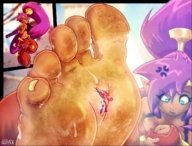 drawing giantess feet color sweat in_shoe unaware dirty_soles point_of_view stink stuck_to_foot sweaty_feet shantae apeiron-macro risky_boots