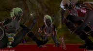white_hair nude pussy vore fantasy pubic_hair elf digital_render madamemaeve drow