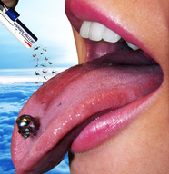 giantess collage vore mega tongue airplane open_mouth falling piercing clouds tongue_piercing imminent_vore redcoffee1 mass_vore