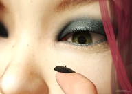 giantess micro eye shrunken_woman nails painted_fingernails eyes nail_polish jetslasher digital_render