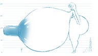 breasts drawing giantess wings city monochrome huge_breasts multiple_sizes sketch giantesses size_comparison ken ケン giant_nipples