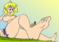 breasts drawing growth nipples giantess feet blonde color toes soles dr.grow