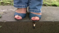 collage feet toes domination shrunken_men dangle finger_crush under_foot pedicure msku