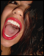 vore tongue mouth teeth lips face shrunken_man starkadhr
