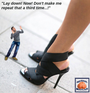 collage feet high_heels scared shrunken_man squeezemeflat imminent_crush text_speak