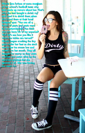 crush collage long_hair licking glasses blood story socks foot_crush short_shorts shrunken_man tattoo knee_high_socks converse top looking_at_viewer popsicle