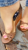 collage feet toes domination in_shoe shrunken_man pink_nails under_foot pedicure floor imminent_crush msku nyloned_feet