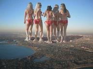 giantess collage city mega blonde butt swimsuit destruction brunette sunglasses giantesses venomm