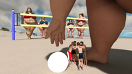swimsuit beach volleyball shrunken_men bbw digital_render galiagan