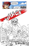 drawing giantess city monochrome destruction rampage sandals labbaart