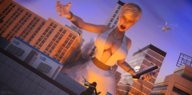 giantess white_hair hips glasses bus shrunken_woman jetslasher daz_studio digital_render 3d_art