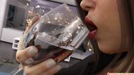 vore mouth handheld finger lips hand glass shrunken_people advertisement wine red_lips redfiredog digital_render