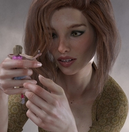 gentle giantess blonde clothed handheld multiple_sizes shorts shrunken_woman runswithferrets top digital_render