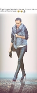 collage giga high_heels jeans story walking looking_down lipstick purse makeup imminent_crush fur_coat hair_tied eheh78