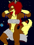 drawing furry dragoness giga space color futanari planet fox ashtrek cosmic_giantess