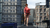 giantess city high_heels buildings huge_breasts red_hair legs streets between_buildings digital_render butre3004 the-fragrance-of-success