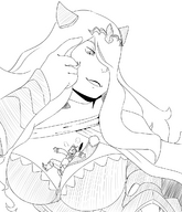 breasts drawing furry blushing anthro embarrassed fire_emblem between_breasts camilla_(fire_emblem) emmacat64