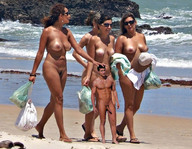 breasts nipples gentle collage long_hair penis beach barefoot ocean brunette navel walking women tan_lines goingdown