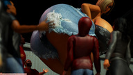 butt butt_crush huge_breasts mini_giantess female_domination redfiredog digital_render rfd_comics