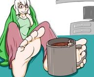 drawing gentle color barefoot shrunken_man hot_chocolate jj-psychotic grandezu cocoa