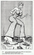 drawing giantess crush monochrome destruction clothed high_heels military story foot_crush pipe cat95