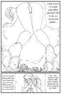 drawing giantess crush city comic monochrome destruction toes rampage high_heels unknown_artist sandals source_needed