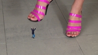 collage high_heels indoors nail_polish source_needed imminent_crush arms_raised bruthal