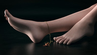 feet toes barefoot domination shrunken_man captured chain chained sorenzer0 digital_render