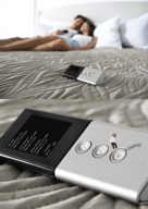 collage clothed bed couple lying_down shrunken_woman indoors zboczony