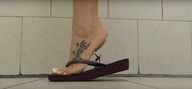 collage shrunken_man under_foot flip_flops tattoo nail_polish imminent_crush