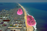 collage city destruction beach flip_flops discarded_shoes no_giantess