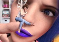 giantess fairy shrunken_woman point_of_view jetslasher digital_render pix_honeyblossom