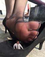 collage feet toes high_heels soles in_shoe nylons shrunken_man nyloned_feet marklovefeet