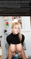 collage blonde large_breasts long_hair story tinies earrings hanging_on panties_pulled_aside shirt_pulled_up incest