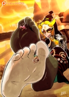 drawing giantess feet color toes midna point_of_view apeiron-macro hyrule twili_midna link_(the_legend_of_zelda) princess_zelda_(the_legend_of_zelda)